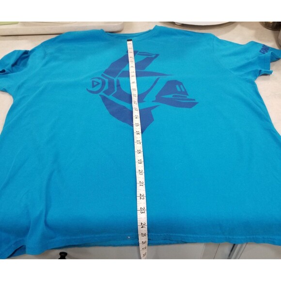 fortnite t shirt dj yonder blue short sleeve nwot never worn size xl - Picture 7 of 11